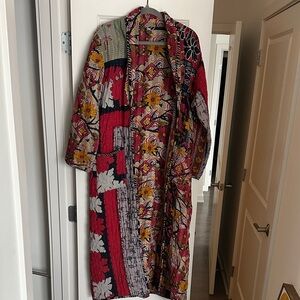 Colorful Floral Patchwork Kimono